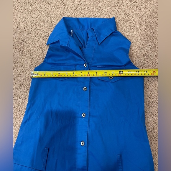 No Brand Junior Blue Sleeveless Twisted Y-Back Mini Dress - Picture 4 of 8